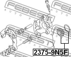 Febest 2375-9N5F - Repair Kit, brake caliper autospares.lv