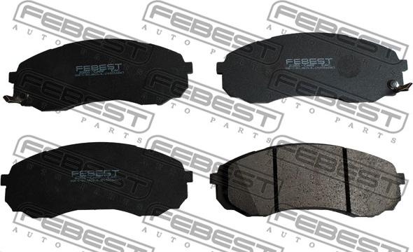 Febest 2201-CARF - Brake Pad Set, disc brake autospares.lv