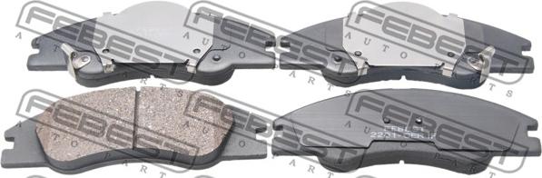 Febest 2201-CERIF - Brake Pad Set, disc brake autospares.lv