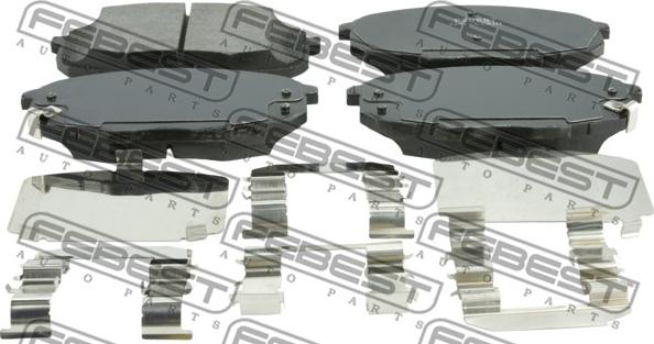 Febest 2201-CERIIF - Brake Pad Set, disc brake autospares.lv