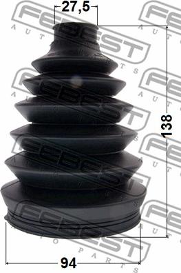 Febest 2217P-MAGEN - Bellow, drive shaft autospares.lv