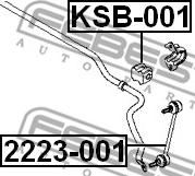 Febest 2223-001 - Rod / Strut, stabiliser autospares.lv