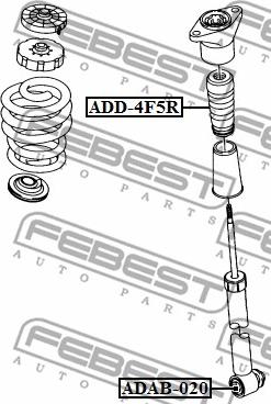 Febest ADD-4F5R - Rubber Buffer, suspension autospares.lv