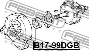 Febest B17-99DGB - Bearing autospares.lv