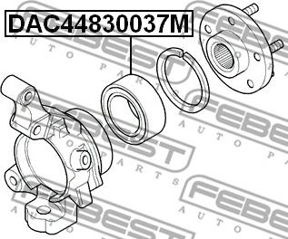 Febest DAC44830037M - Wheel Bearing autospares.lv