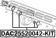 Febest DAC25520042-KIT - Wheel hub, bearing Kit autospares.lv