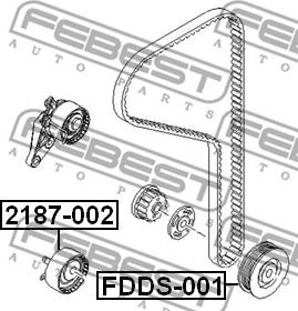 Febest FDDS-001 - Belt Pulley, crankshaft autospares.lv