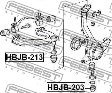 Febest HBJB-203 - Bellow, ball joint autospares.lv