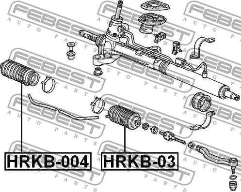 Febest HRKB-004 - Bellow, steering autospares.lv