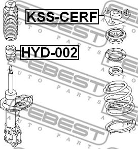 Febest KSS-CERF - Top Strut Mounting autospares.lv
