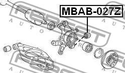 Febest MBAB-027Z - Bush of Control / Trailing Arm autospares.lv