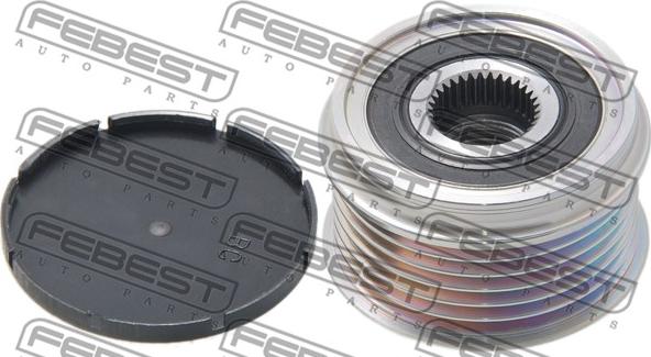 Febest MDS-CW4W - Pulley, alternator, freewheel clutch autospares.lv