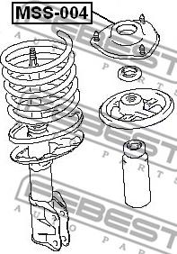 Febest MSS-004 - Top Strut Mounting autospares.lv