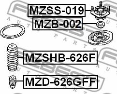 Febest MZSS-019 - Top Strut Mounting autospares.lv