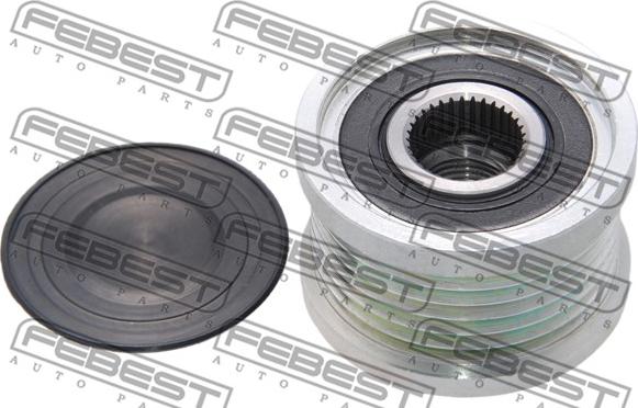 Febest NDS-J31 - Pulley, alternator, freewheel clutch autospares.lv