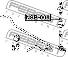 Febest NSB-009 - Tie Bar Bush autospares.lv