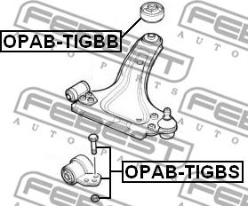 Febest OPAB-TIGBS - Bush of Control / Trailing Arm autospares.lv