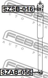 Febest SZAB-056 - Spacer Bush, shock absorber autospares.lv