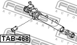 Febest TAB-468 - Mounting, steering gear autospares.lv