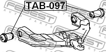 Febest TAB-097 - Bush of Control / Trailing Arm autospares.lv