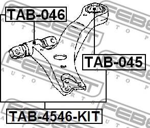 Febest TAB-4546-KIT - Suspension Kit autospares.lv