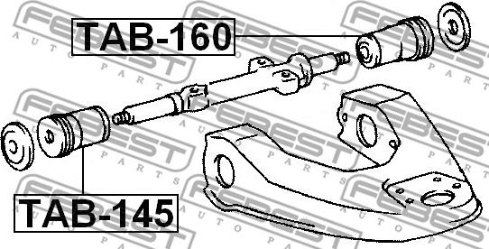 Febest TAB-145 - Bush of Control / Trailing Arm autospares.lv