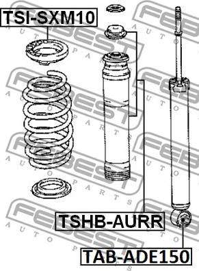 Febest TAB-ADE150 - Bush, shock absorber autospares.lv