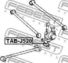 Febest TAB-J520 - Bush of Control / Trailing Arm autospares.lv