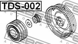 Febest TDS-002 - Belt Pulley, crankshaft autospares.lv