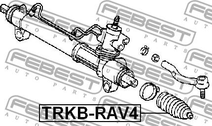 Febest TRKB-RAV4 - Bellow, steering autospares.lv