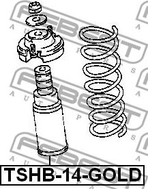 Febest TSHB-14-GOLD - Rubber Buffer, suspension autospares.lv