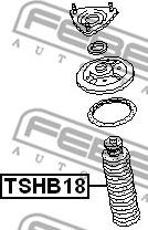 Febest TSHB18 - Protective Cap / Bellow, shock absorber autospares.lv