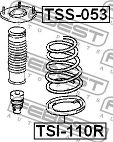 Febest TSS-053 - Top Strut Mounting autospares.lv