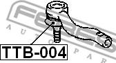 Febest TTB-004 - Repair Kit, tie rod end autospares.lv