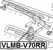 Febest VLMB-V70RR - Holder, engine mounting autospares.lv