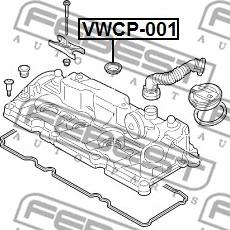 Febest VWCP-001 - Seal Ring, injector autospares.lv