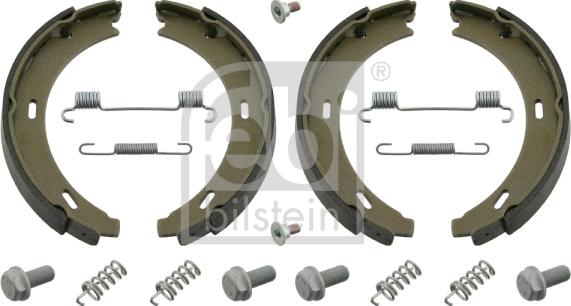 Febi Bilstein 02100 - Brake Shoe Set, parking brake autospares.lv