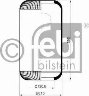 Febi Bilstein 15301 - Bellow, air suspension autospares.lv