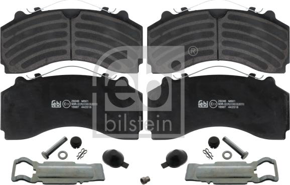 Febi Bilstein 16997 - Brake Pad Set, disc brake autospares.lv