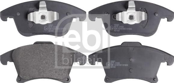 Febi Bilstein 16941 - Brake Pad Set, disc brake autospares.lv