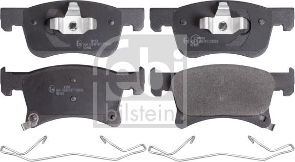 Febi Bilstein 16942 - Brake Pad Set, disc brake autospares.lv