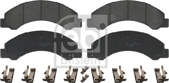 Febi Bilstein 16952 - Brake Pad Set, disc brake autospares.lv