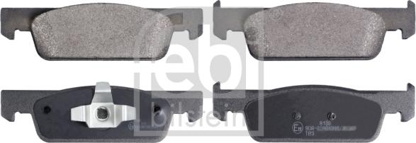 Febi Bilstein 16965 - Brake Pad Set, disc brake autospares.lv