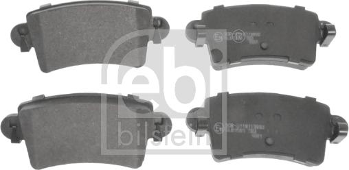 Febi Bilstein 16493 - Brake Pad Set, disc brake autospares.lv