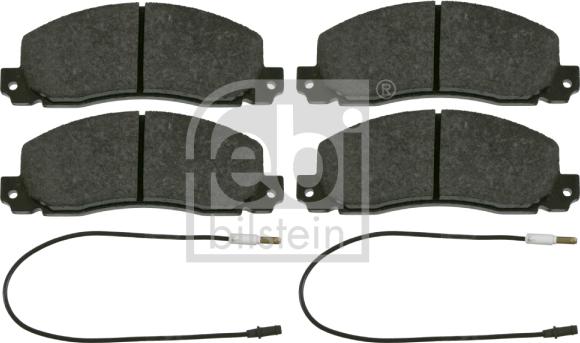 Febi Bilstein 16443 - Brake Pad Set, disc brake autospares.lv