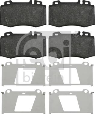 Febi Bilstein 16454 - Brake Pad Set, disc brake autospares.lv