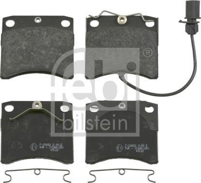 Febi Bilstein 16463 - Brake Pad Set, disc brake autospares.lv