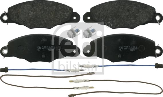 Febi Bilstein 16414 - Brake Pad Set, disc brake autospares.lv