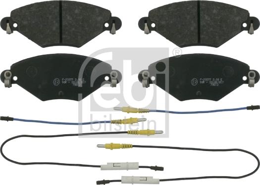 Febi Bilstein 16417 - Brake Pad Set, disc brake autospares.lv