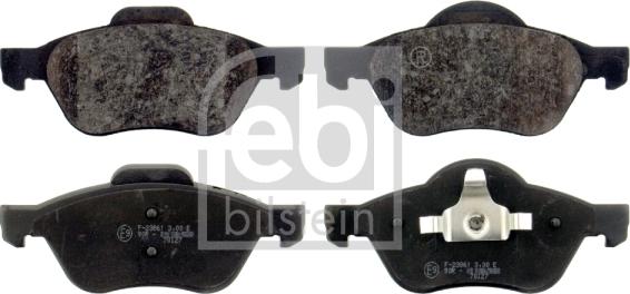 Febi Bilstein 16435 - Brake Pad Set, disc brake autospares.lv